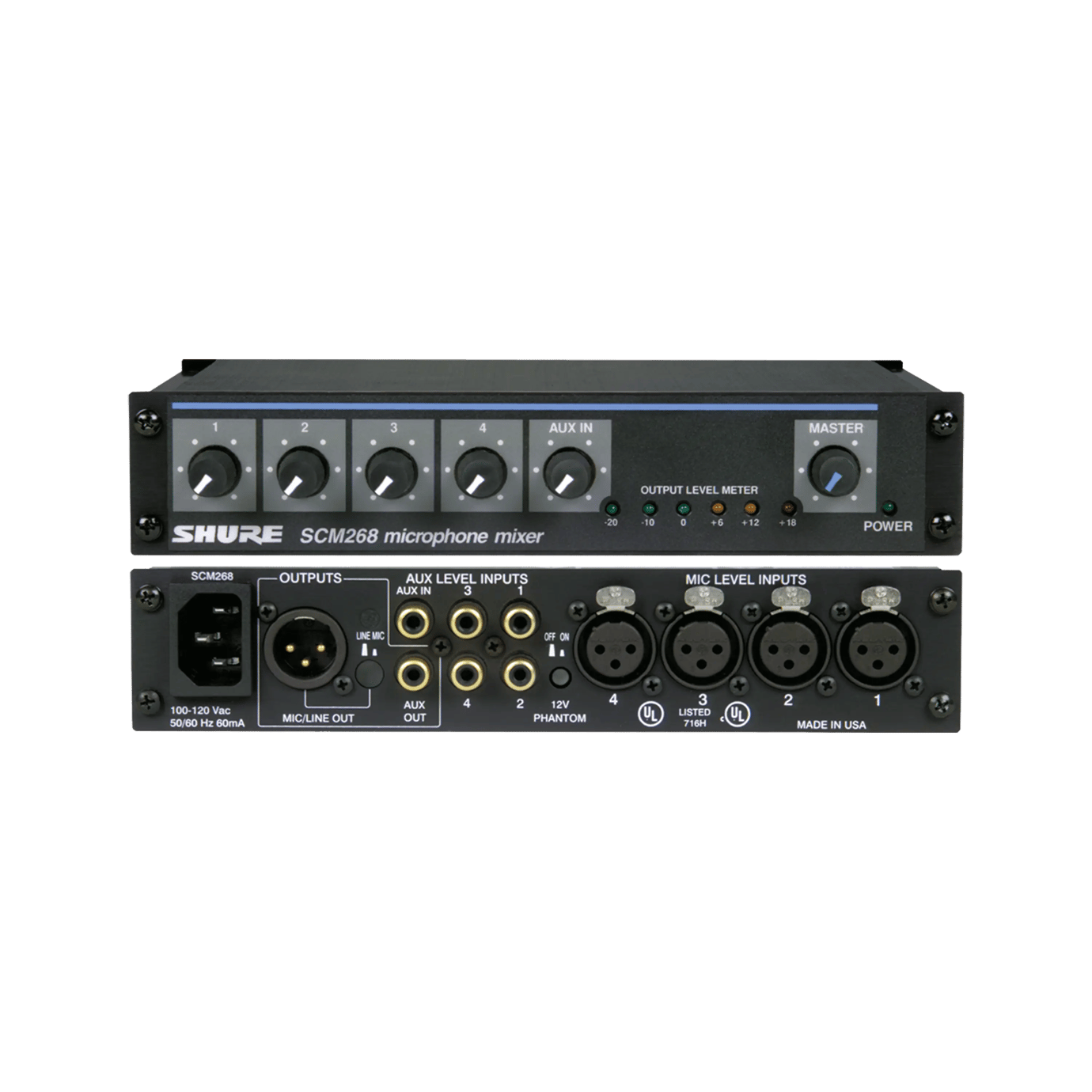 SCM268 四通道话筒混音器
